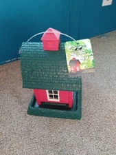 North States Village Collection Red Barn Birdfeeder, 5 LB Seed Capacity, 13.25"