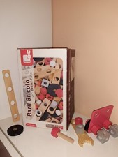 Janod- Brico'Kids Barile Bricolage di Legno per Bambini, 100 Pezzi, J06479 