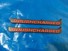 2015-2022 Roush Charged Parts Emblems Badge Matte Black Red -2pcs