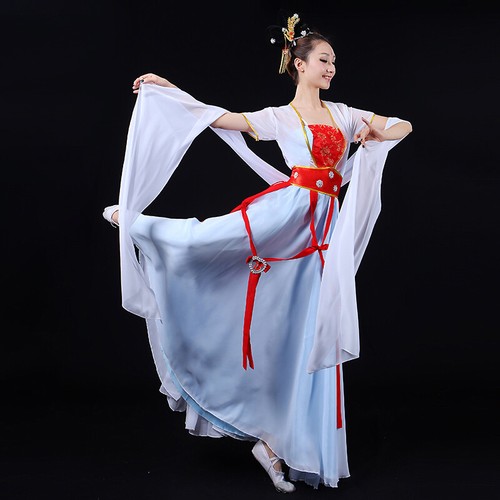 Women Hanfu Classical Dance Costumes Traditional Dress Kids Performance Clothes - Picture 13 of 18