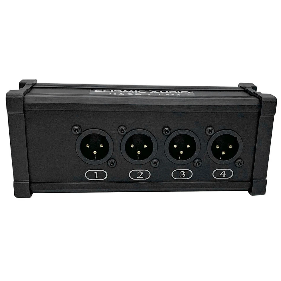 Seismic Audio 4 Channel XLR Male to Ethercon Network Cable Adapter Extender - Image 2 of 4