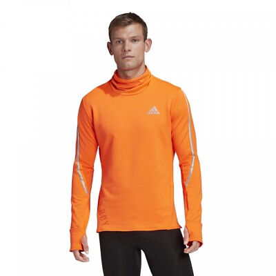 Adidas Cold.rdy Cover-Up Sweatshirt Neon Orange Running Too Gr. 2XL NEU