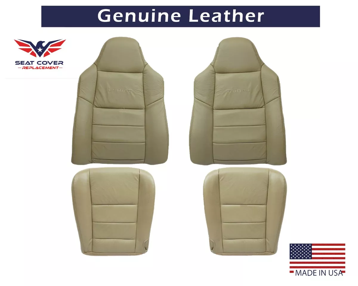 2003 2004 2005 2006 2007 Ford F250 F350 F450 Lariat XLT Tan Leather Seat Covers