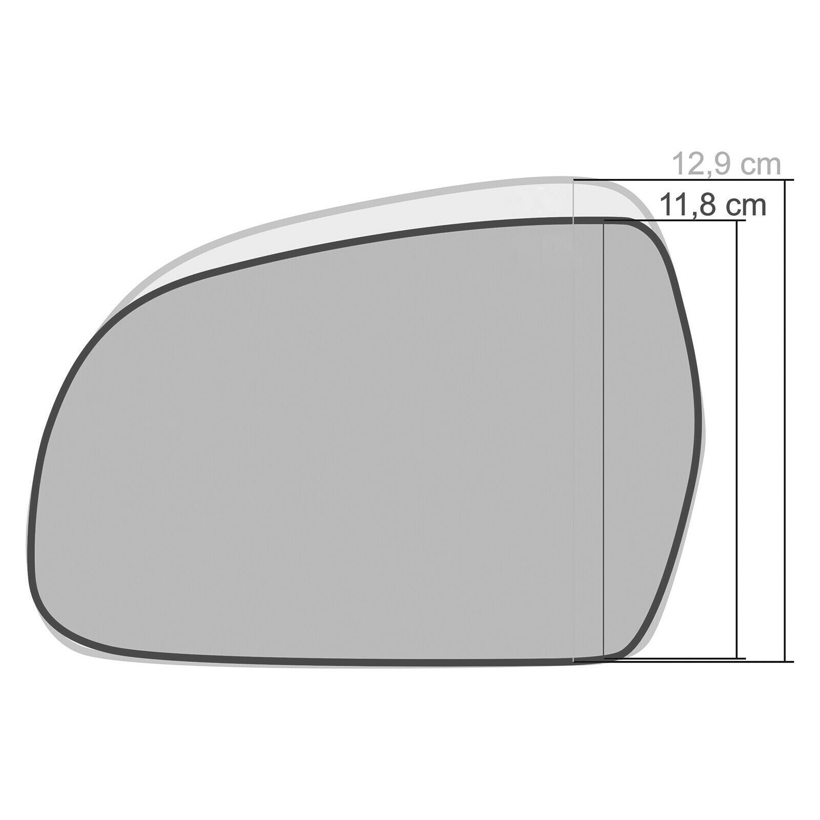 Audi A4 B8 Außenspiegelglas Rechts Beheizbar - Asphärisch & Einfach Montierbar