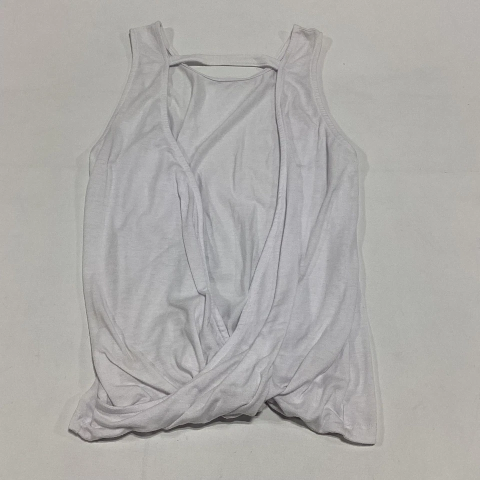 Camiseta sin mangas de yoga Onzie blanca para mujer talla única usada en excelente estado Foto 2 de 4