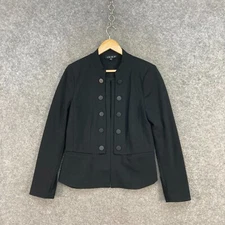 NEW Jump Jacket Blazer Womens 8 Black Event Career Formal Hook & Eye Lined 33601