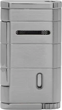 Xikar Allume Single Flame Cigar Lighters, Silver