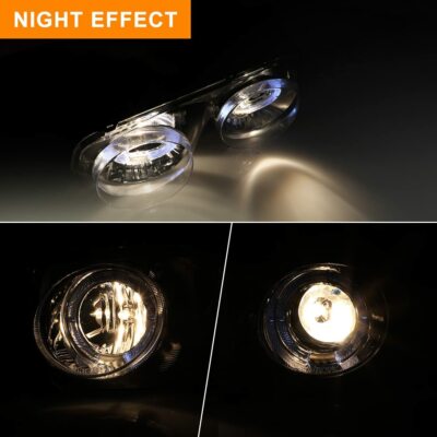 1998-2001 Acura Integra Halo / LED DRL Projector Headlights Headlamps