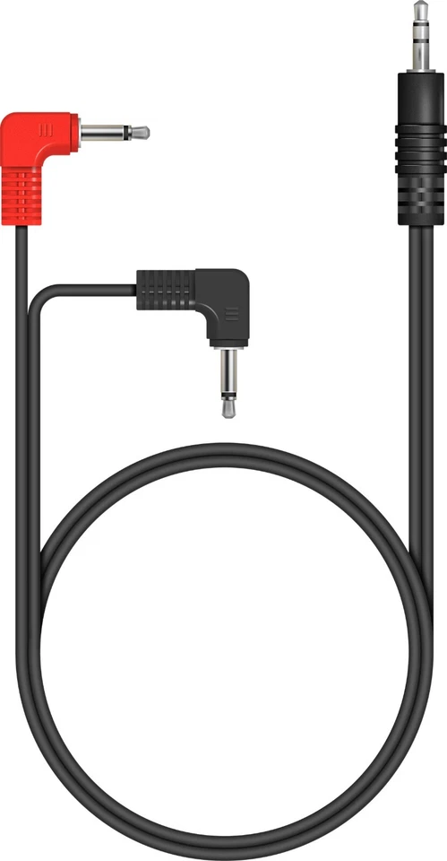 Standard 3.5mm Stereo Jack Plug to 2 x 3.5 mm Right Angled Mono Jack Plug Lead