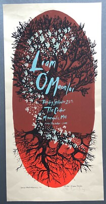 Liam O'Maonlai: Minneapolis, 2006 Poster Signed Numbered Diana Sudyka Run of 160
