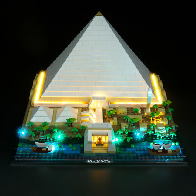 BrickBling LED Licht Kit für LEGO Architecture Cheops Pyramide 21058 (Standard) 