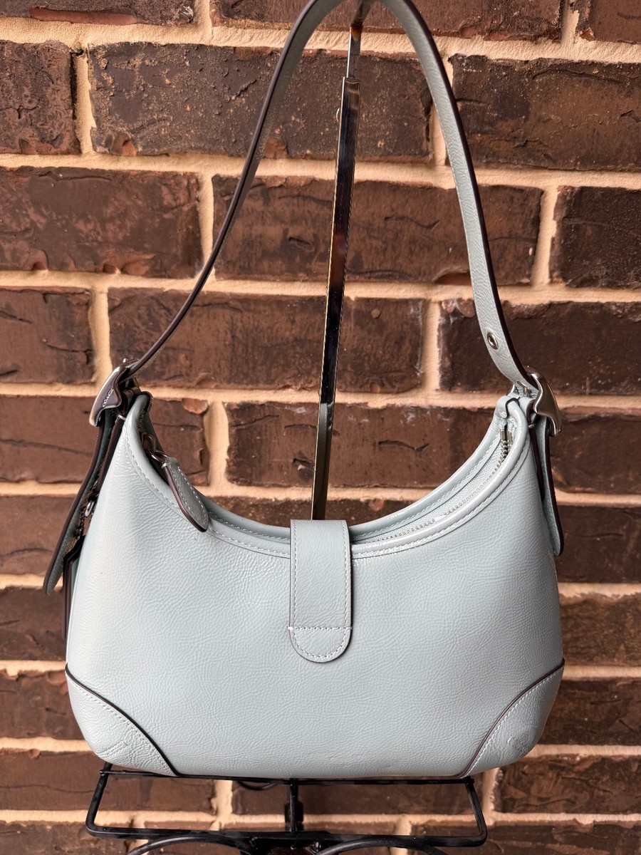 NWT Coach Hamptons Hobo Shoulder Bag Crinkle patent leather CAN33