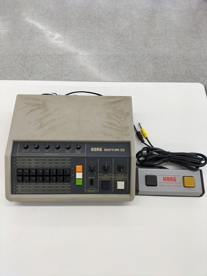 KORG KR-55 Rhythm 55 Analog Vintage Drum Machine Rare 100V w/controller