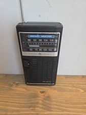 Vtg GE Portable Radio AM/FM Weather Model 7-2840B General Electric Works