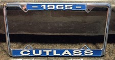 1965 Oldsmobile Cutlass Vintage License Plate Frame Chrome Metal Not Plastic 1965 Oldsmobile Cutlass Vintage License Plate Frame Chrome Metal Not Plastic