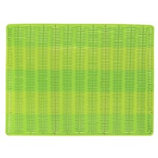 HUBERT Green Wicker Display Mat Rectangular Sushi Mat -24"L x 18"W x 1/4"H