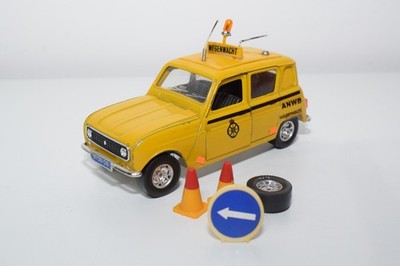 C2 1:24 BURAGO BURAGO 0130 130 RENAULT 4 ANWB WEGENWACHT DUTCH EXC. COND. RARE!