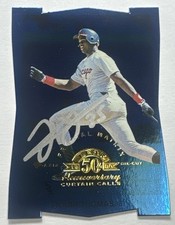 1998 Leaf Diamond Axis Frank Thomas 18/50 Fractal Matrix Die Cut Auto Beckett