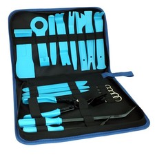 Car Vehicle Trim Clip Door Panel Upholstery Removal Tools & Audio Keys 19pc Set