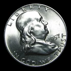 1957-D Franklin Half Dollar Silver Coin -- Gem BU+ FB? Condition Coin --- #KK265