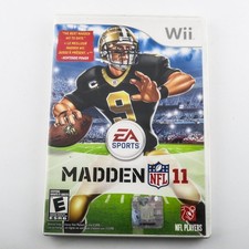 Madden NFL 11 Wii Video Game EA Sports Football - Case Art Manual, NO GAME DISC