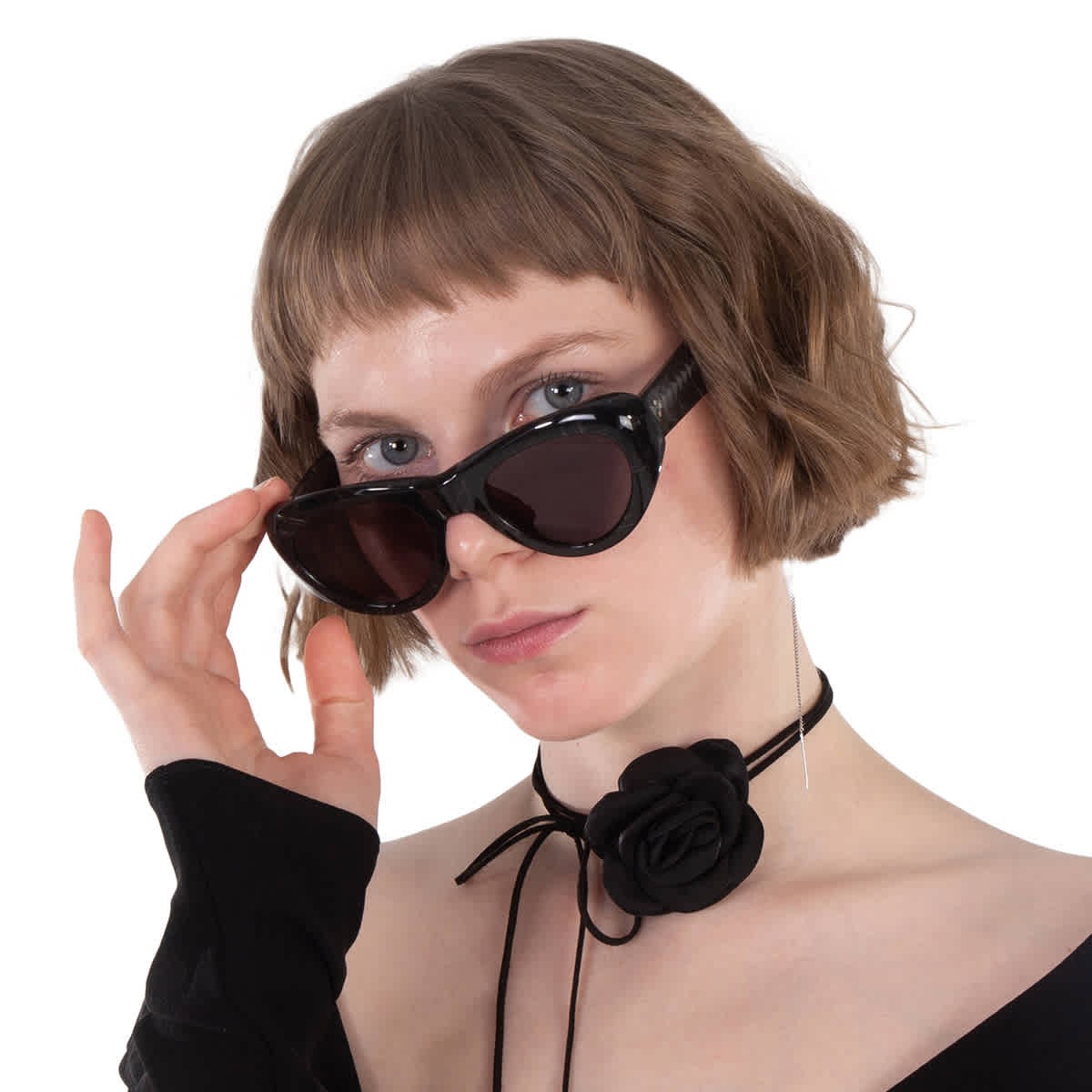 Солнцезащитные очки Mr. Leight REVELER с полуплоской оправой Lava Oval ML2032 OB-GM/SFLAVA 49