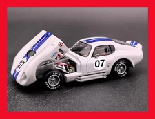 SEP 2025 Fine Works 64 FW 1/64 Shelby Cobra Daytona Coupe White #07 Diecast Car