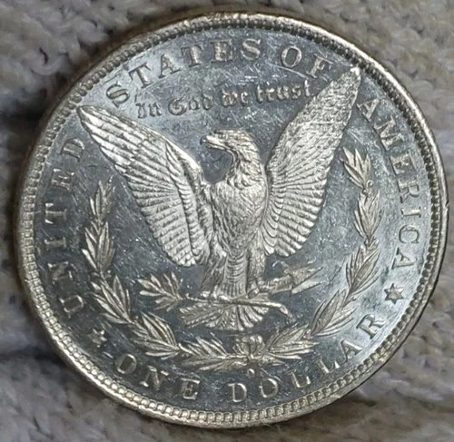 1881-o Morgan Silver Dollar Brilliant Uncirculated Cameo With Mirrors Reverse