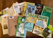 Vintage Lot African Travel Ephemera Brochures, Books, Maps , Birding Itineraries