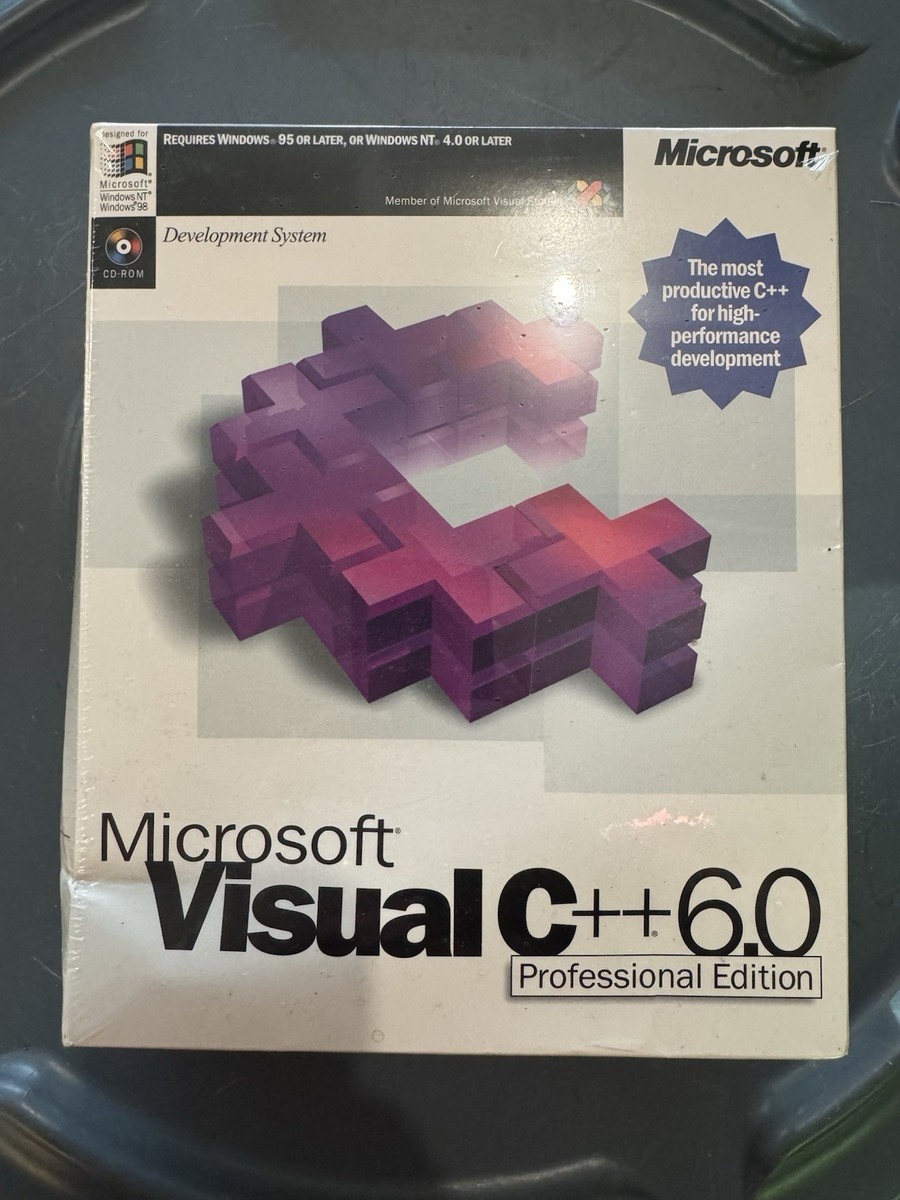 コンピュータ・IT Microsoft Visual C++ 6.0 Professional Microsoft Visual C++ 6.0 Professional Edition CD-ROM Retail for