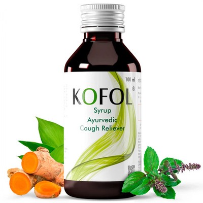 Vedistry KOFOL SYRUP (100ml x 2) for Dry Wet Cough Sore Throat & Mucus Relief