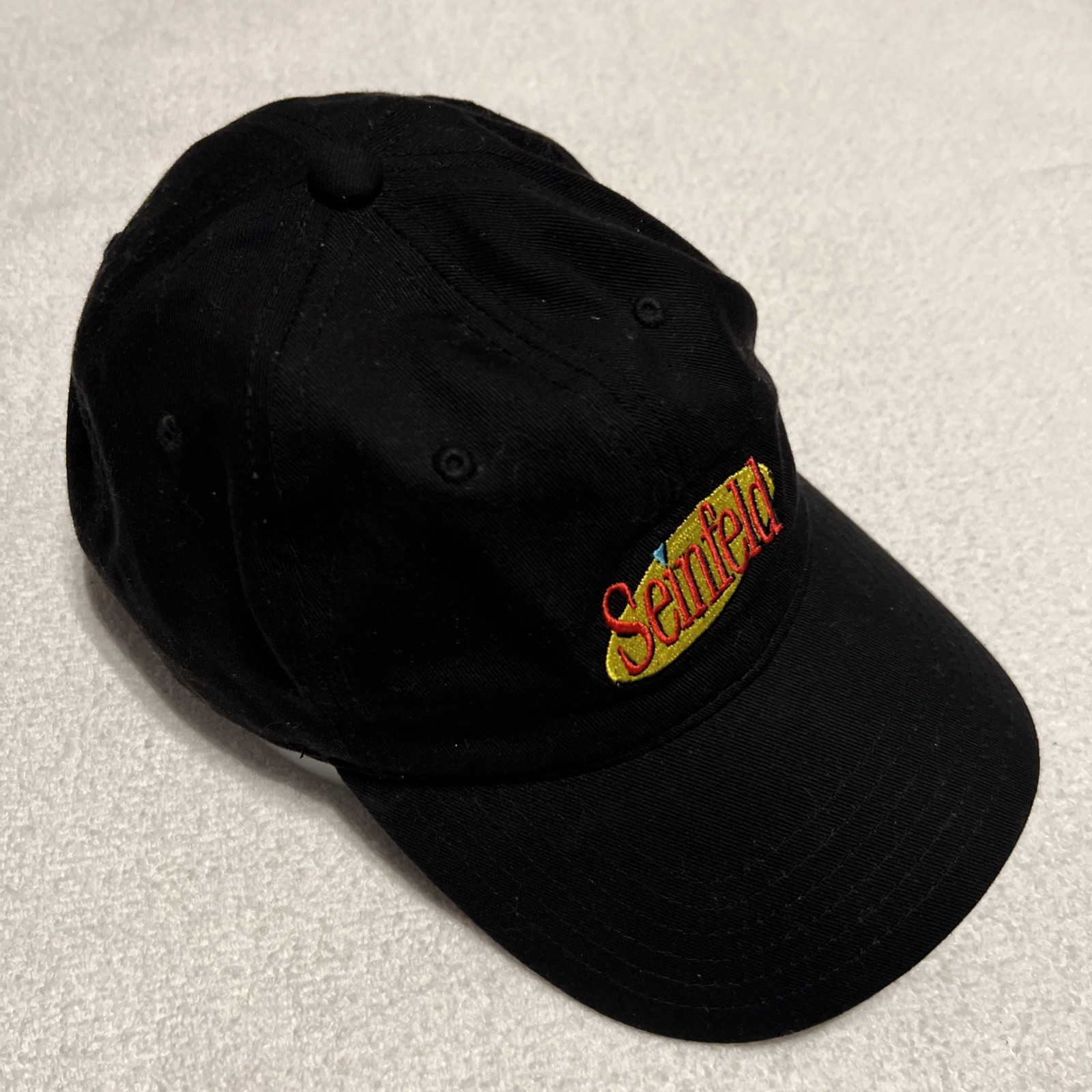 Seinfeld Black Hat Strap Back Adjustable Stitch L… - image 3