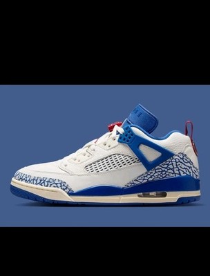 Nike Air Jordan Spizike Low Shoes Sail Storm Blue Red IM2176-133