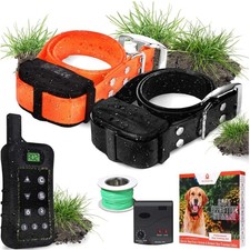 Wireless Dog Fence System - Dog Fence Electric Shock Collar Training with Rem...