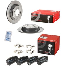 Brembo Bremsscheiben Ø284mm + Beläge hinten für Kia Soul 2 Hyundai Kano 15 Zoll