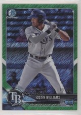2018 Bowman Chrome Prospects Green Shimmer Refractor 73/99 Justin Williams 7m3