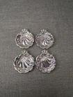 Set Of 4 Lunt Eloquence Sterling Silver Butter Pat Nut Small Dish 2 5/8" X 3"