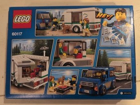 LEGO 60117 City Van & Caravan Trailer BBQ Dog New Sealed