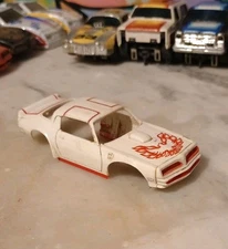 TYCO SLOT CAR 79 Pontiac FIREBIRD TRANS AM T/A Lighted body HO scale WHITE RED