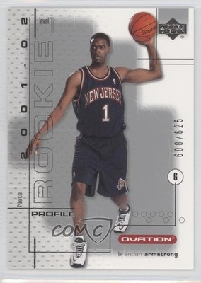 2001-02 Upper Deck Ovation Rookie 608/625 Brandon Armstrong (Profile) #99 1p4