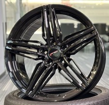 18" AUDI TT MK1 1998-2006 VELOCITY VC6 GLOSS BLACK 8J ALLOY WHEELS /SET OF 4
