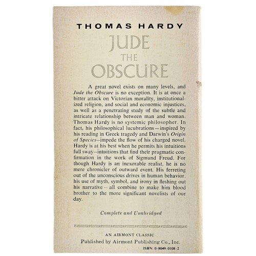 Thomas Hardy Jude the Obscure 1966 Edition Airmont Vintage Paperback Book - Picture 2 of 4