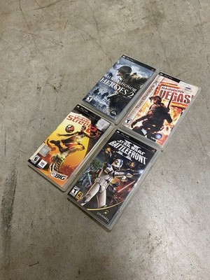 PSP Game Case Lot Medal Of Honor Heroes 2 Rainbow Six Vegas FIFA Street 2 Battle