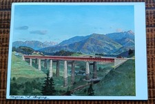 AK Reichsautobahn Brücke Talübergang Bergen Zeno Diemer Strecke München - Salzb.