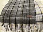 Hickey Freeman New York 100% Cashmere Gray Plaid Scarf  70 by 12 includes Fringe — photo 6