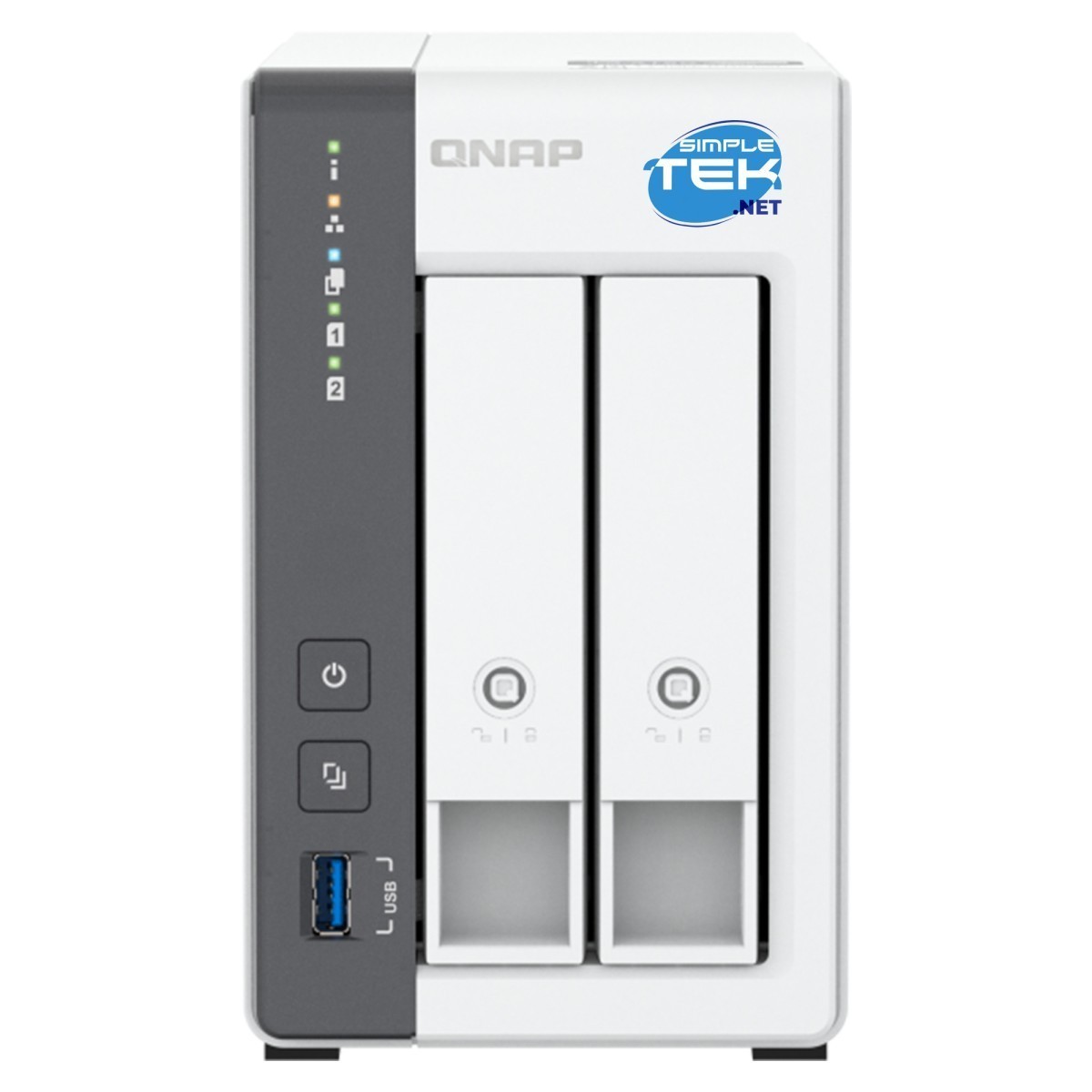 Qnap Ts-216g Nas 2 Slot 3,5/2,5" 2.5g Lan Rj-45 Bianco Con Hdd 4tb (2x2tb)_