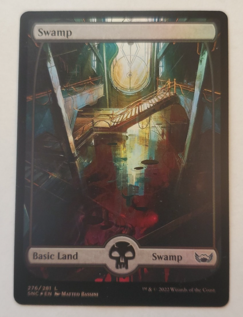 1x Swamp (276) Full Art FOIL Streets of New Capenna MTG Magic the