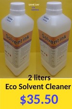 2 L Eco Solvent Cleaner Cleaning Solution Roland Mutoh Mimaki DX4 DX5 USA Ship