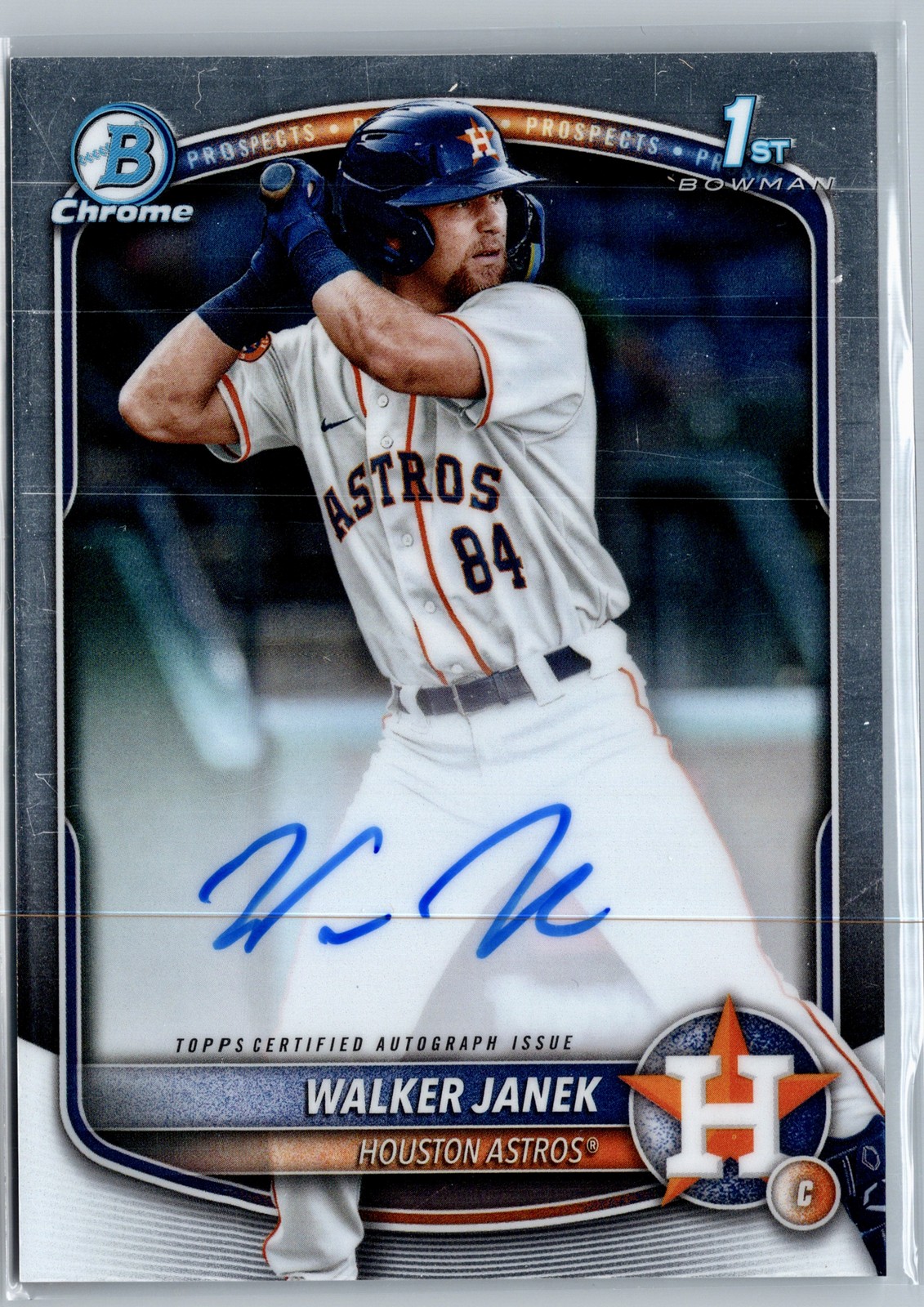 2025 Bowman #CPA-WJA Walker Janek Chrome Prospect Autographs