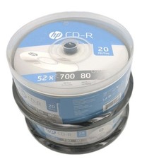 40 HP CD-R Blank Discs 2 - 20 Packs 52x 700mb Data Files Pictures Music